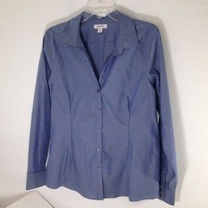 Red House Women's Long Sleeve Collar Pinpoint Oxford Non Iron Shirt RH250 Sz L